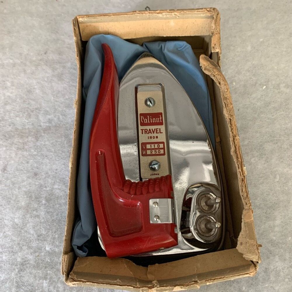 Vintage Valiant No. 25/2318 Travel Iron Japan-No Cord